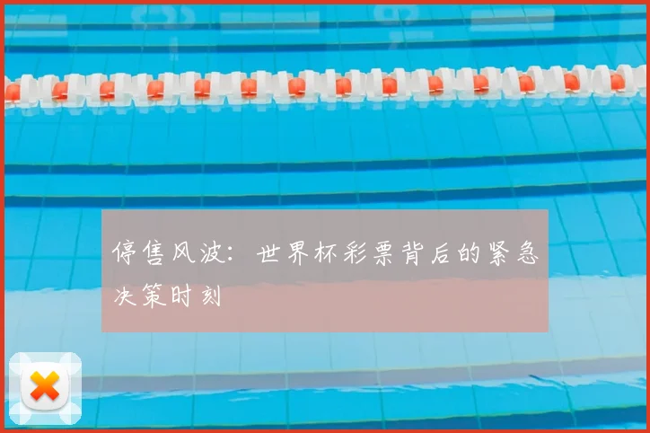 停售风波:世界杯彩票背后的紧急决策时刻